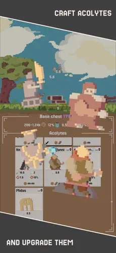 Idle Chest: craft acolytes and upgrade them