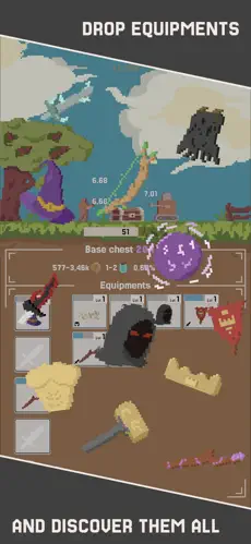 Idle Chest: drop equipment and discover it all